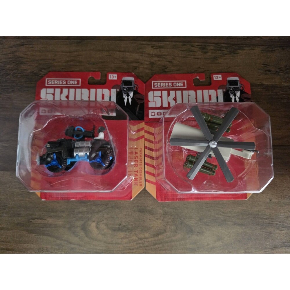 Set of 2 Bonkers Skibidi Toilet Diecast Collectible Figure Series One